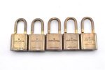 Authentic Louis Vuitton Padlock Gold 10Set LV 0214G For Sale