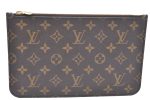 Authentic Louis Vuitton Monogram Neverfull Pouch Purse Clutch Bag LV K4436 Sale