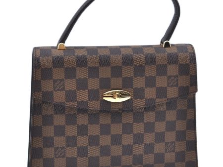 Authentic Louis Vuitton Damier Malesherbes Hand Bag Purse N51379 LV J9142 on Sale