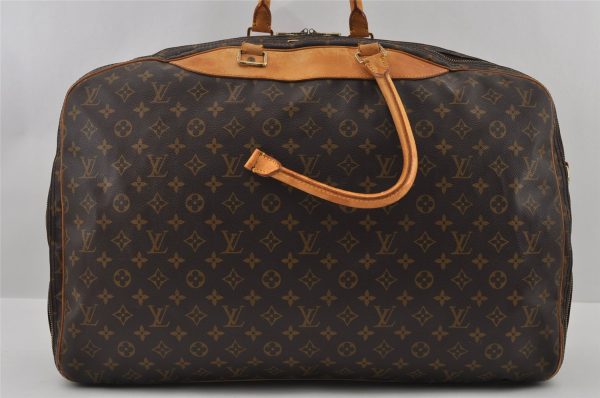 Auth Louis Vuitton Monogram Alize 2 Poches 2 Way Travel Bag M41392 Junk 2094I Sale