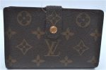 Auth Louis Vuitton Monogram Porte Monnaie Billets Viennois M61663 Wallet J9686 Online Sale