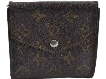 Authentic Louis Vuitton Monogram Porte Monnaie Billets Wallet M61660 LV K4844 For Sale