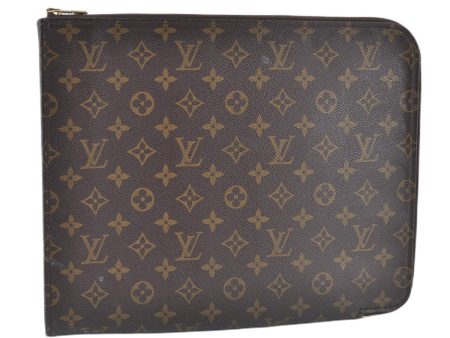 Authentic Louis Vuitton Monogram Poche Documents 33 M53457 Document Case J6595 Discount