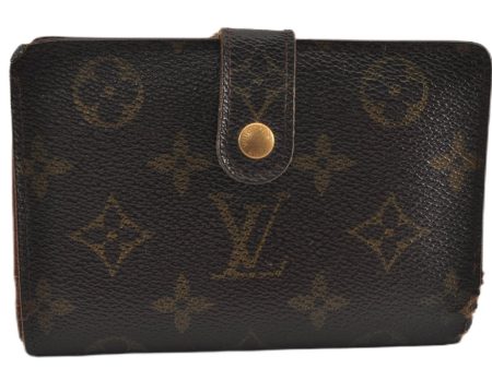 Auth Louis Vuitton Monogram Porte Monnaie Billets Viennois M61663 Wallet K4979 Online Hot Sale