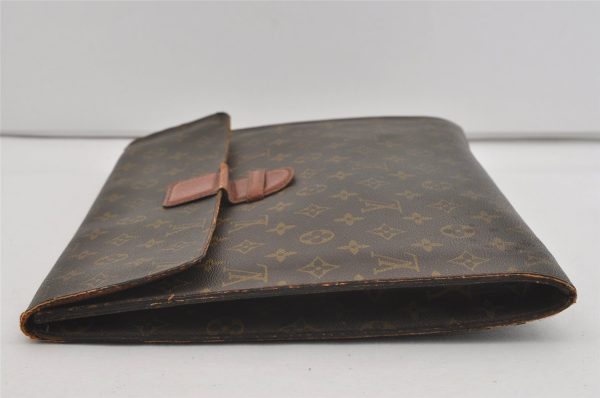 Authentic Louis Vuitton Monogram Poche Ministre Document Case Old Model LV 2485I Sale