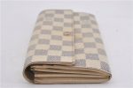 Authentic Louis Vuitton Damier Azur Portefeuille Sarah Wallet N61735 LV 0004G For Discount