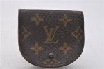 Authentic Louis Vuitton Monogram Porte Monnaie Gousset M61970 Coin Purse 1922F Online now