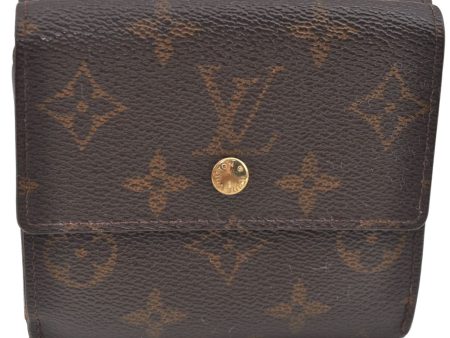 Authentic Louis Vuitton Monogram Portefeuille Elise Wallet M61654 LV J4543 Cheap