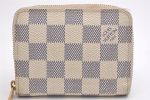 Authentic Louis Vuitton Damier Azur Zippy Coin Purse Wallet N63069 LV 1891I For Sale