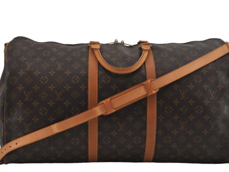 Authentic Louis Vuitton Monogram Keepall Bandouliere 60 M41412 Boston Bag 1691I Discount