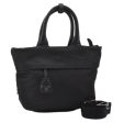 Authentic PRADA Nylon Tessuto Leather 2Way Shoulder Tote Bag Black 0119G Online now