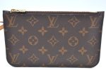 Authentic Louis Vuitton Monogram Neverfull Pouch Purse Clutch Bag Pink LV K4402 Fashion