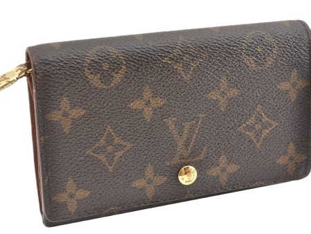 Auth Louis Vuitton Monogram Porte Monnaie Billets Tresor Wallet M61730 LV 2066G For Discount