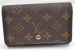 Auth Louis Vuitton Monogram Porte Monnaie Billets Tresor Wallet M61730 LV 2075G Online now