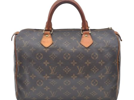 Authentic Louis Vuitton Monogram Speedy 30 Hand Boston Bag M41526 LV Junk K4061 Online now