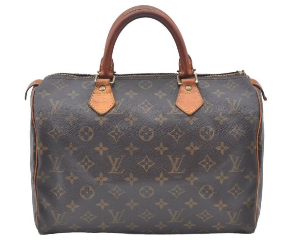 Authentic Louis Vuitton Monogram Speedy 30 Hand Boston Bag M41526 LV Junk K4061 Online now