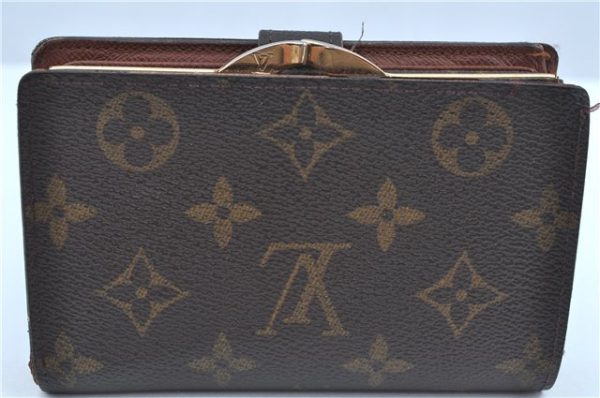 Auth Louis Vuitton Monogram Porte Monnaie Billets Viennois M61663 Wallet J9686 Online Sale