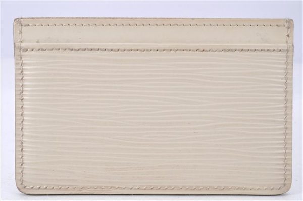 Authentic Louis Vuitton Epi Porte Cartes Simple Card Case White M6030J LV 2011G Online Sale