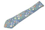 Authentic HERMES Tie Necktie Vegetable Pattern Silk 7460HA Blue K4513 Sale