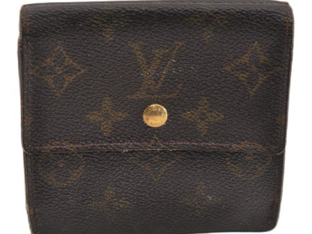 Authentic Louis Vuitton Monogram M61652 Porte Monnaie Billet Carte Credit K4839 Online now