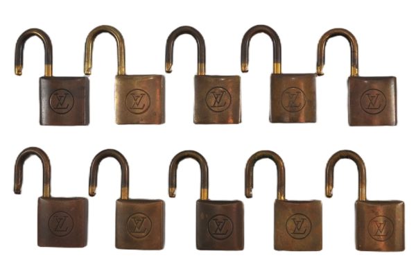 Authentic Louis Vuitton Padlock 10Set Old Model LV K4877 Cheap