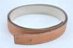 Authentic HERMES Leather Belt Size 65 25.6  Beige Ivory J6178 Online Sale