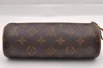 Authentic Louis Vuitton Monogram Trousse Ronde Pen Case Pouch M47630 Junk 0964I Sale