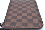 Authentic Louis Vuitton Damier Neverfull Pouch Purse Clutch Bag LV K4393 Sale