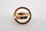 Authentic HERMES Scarf Ring Cosmos Bijouterie Fantaisie Gold Tone K4816 Hot on Sale