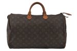 Authentic Louis Vuitton Monogram Speedy 40 Hand Boston Bag Old Model LV 2981I Cheap