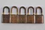 Authentic Louis Vuitton Padlock 10Set Old Model LV K4877 Cheap