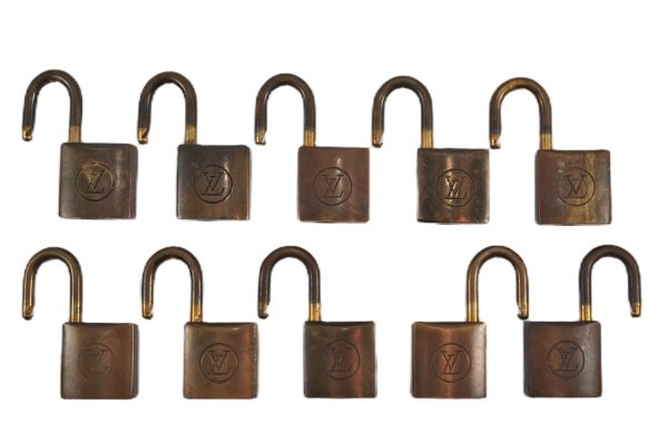 Authentic Louis Vuitton Padlock 10Set Old Model LV K4878 Sale