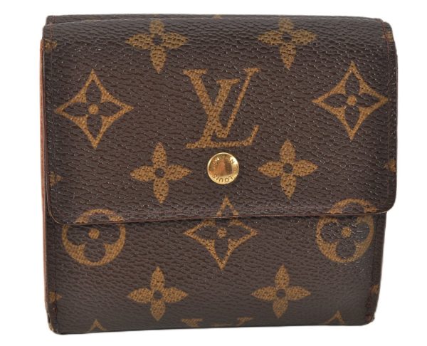 Authentic Louis Vuitton Monogram M61652 Porte Monnaie Billet Carte Credit 2008G For Cheap