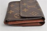 Authentic Louis Vuitton Monogram M61652 Porte Monnaie Billet Carte Credit 3126F Discount