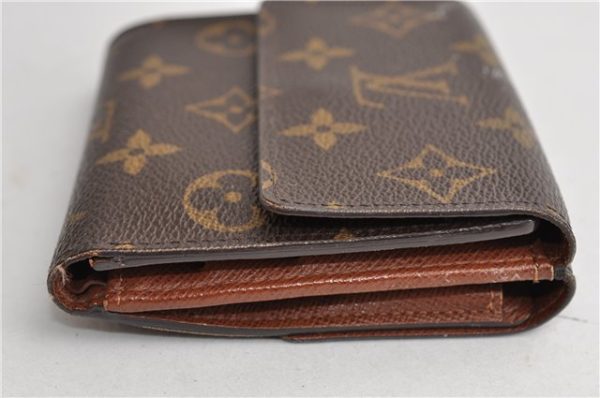 Authentic Louis Vuitton Monogram M61652 Porte Monnaie Billet Carte Credit 3126F Discount