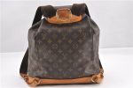 Authentic Louis Vuitton Monogram Montsouris GM Backpack M51135 LV 8265F For Cheap