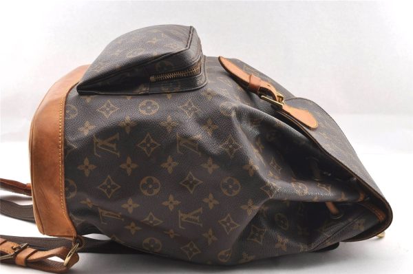 Authentic Louis Vuitton Monogram Montsouris GM Backpack M51135 LV 2063I Cheap