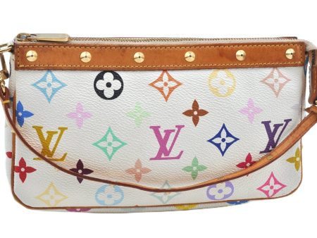 Louis Vuitton Monogram Multicolor Pochette Accessoires Pouch M92649 White J9643 Online Hot Sale