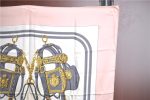 Authentic HERMES Carre 90 Scarf  BRIDES de GALA par  Silk Pink J9568 on Sale