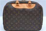 Authentic Louis Vuitton Monogram Deauville Hand Bag M47270 LV J9312 For Cheap