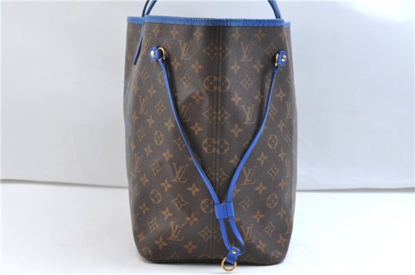 Auth Louis Vuitton Monogram Ikat Flower Neverfull GM Tote Bag M40875 Blue 9283E Online