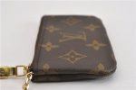 Authentic Louis Vuitton Monogram Pochette Cles Coin Purse Case M62650 LV 9476F For Sale