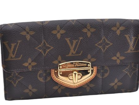 Auth Louis Vuitton Monogram Etoile Portefeuille Sarah Wallet M66556 LV 2990F Discount