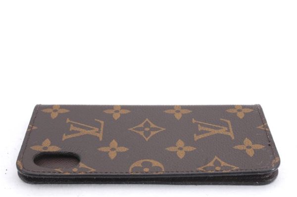 Authentic Louis Vuitton Monogram Folio Iphone X Xs Case M63443 LV 1050E Cheap