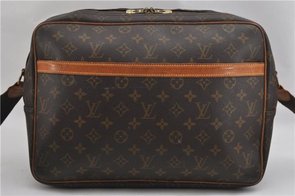 Authentic Louis Vuitton Monogram Reporter GM Shoulder Cross Bag M45252 LV 0967G Fashion