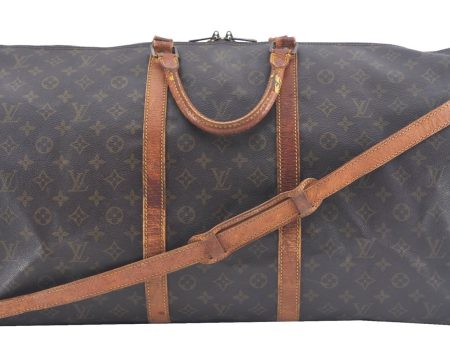 Authentic Louis Vuitton Monogram Keepall Bandouliere 60 M41412 Boston Bag J9522 Online Sale