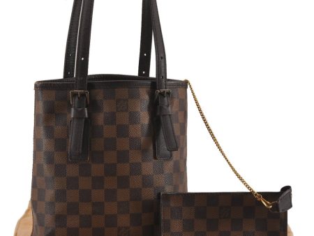 Authentic Louis Vuitton Damier Marais Bucket Shoulder Tote Bag N42240 LV K4821 Cheap