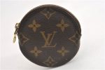 Authentic Louis Vuitton Monogram Porte Monnaie Rond Coin Purse M61926 LV 7078F Cheap