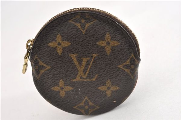 Authentic Louis Vuitton Monogram Porte Monnaie Rond Coin Purse M61926 LV 7078F Cheap