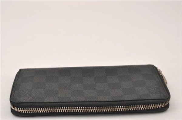 Authentic Louis Vuitton Damier Graphite Zippy Wallet Vertical N63095 LV 5602F Online Hot Sale